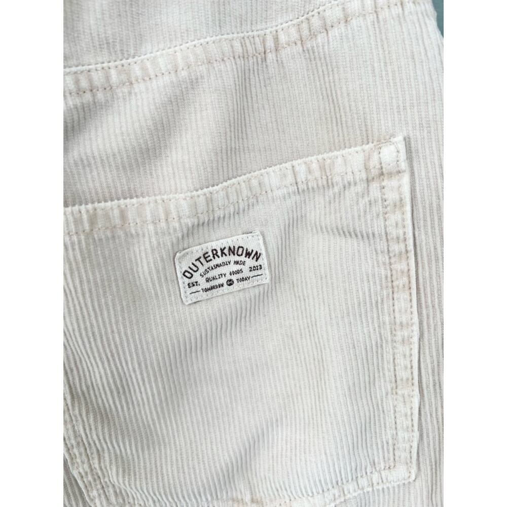 Outerknown Smith Organic Cotton Cord Utility Pants Straight Leg cream Sz 28 - Picture 9 of 10